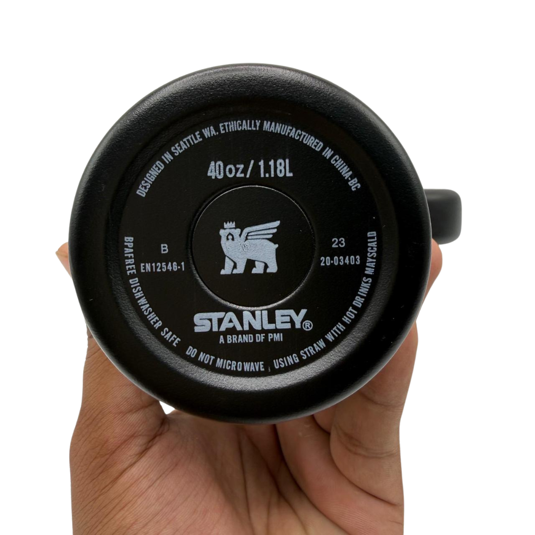 Stanley Black Tumbler – Classic Insulated Travel Mug for Everyday Use