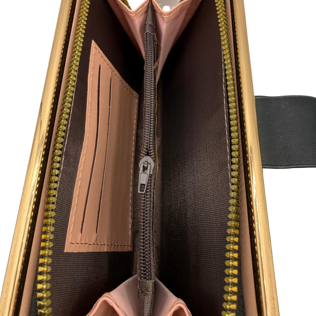 Heart Charm Quilted Ladies Wallet