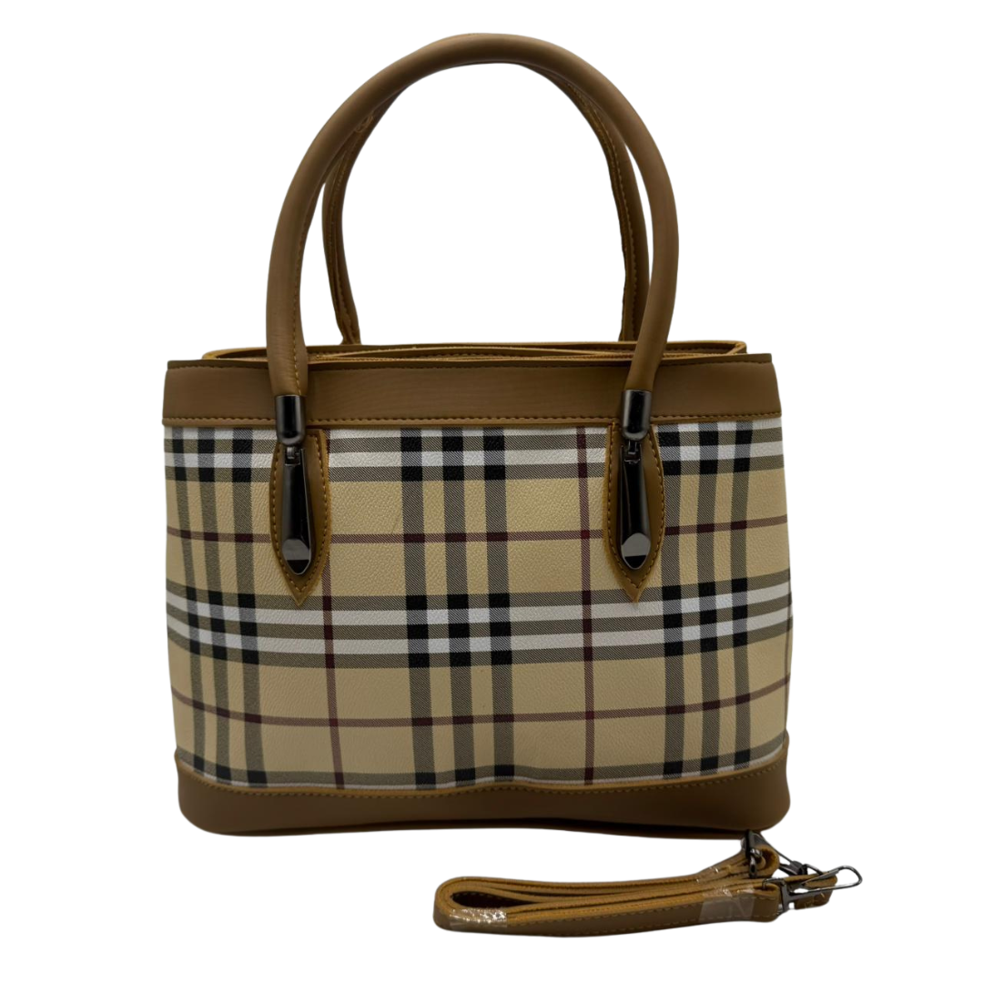 Classic Check Pattern Handbag