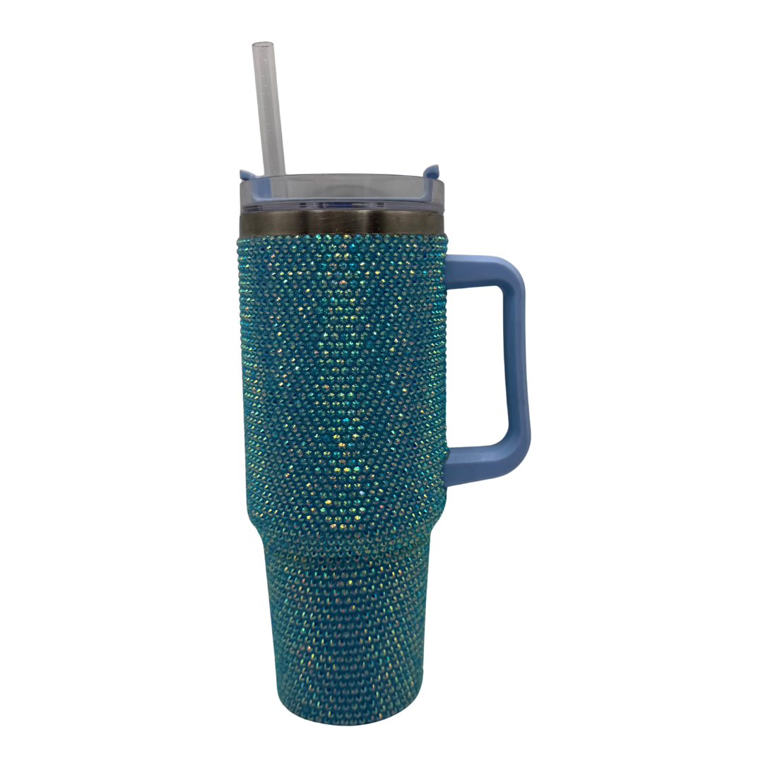 Blue Glitter Tumbler