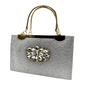 Silver Crystal-Embellished Handbag – Glamorous Party Edition