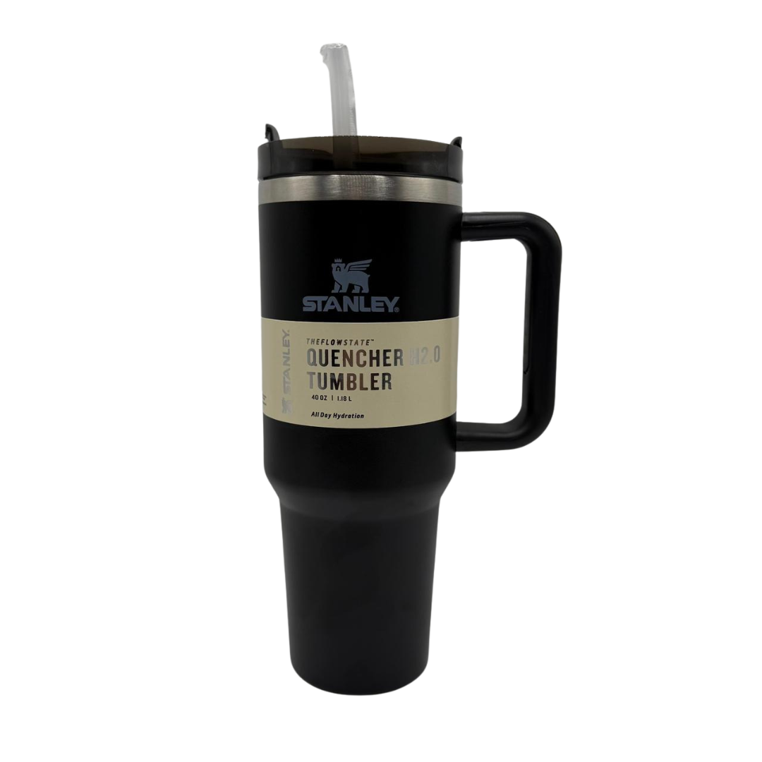 Stanley Black Tumbler – Classic Insulated Travel Mug for Everyday Use