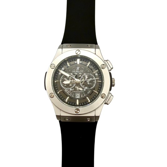 Hublot Black Strap Watch – Modern Luxury with Timeless Precision