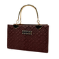 Michael Kors-Inspired Quilted Brown Handbag – Luxury with Golden Elegance