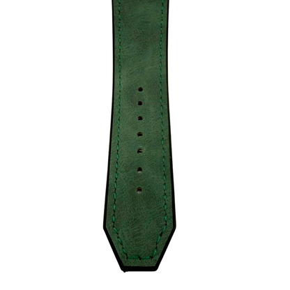 Hublot Green Leather Strap Watch – Luxury Meets Bold Elegance