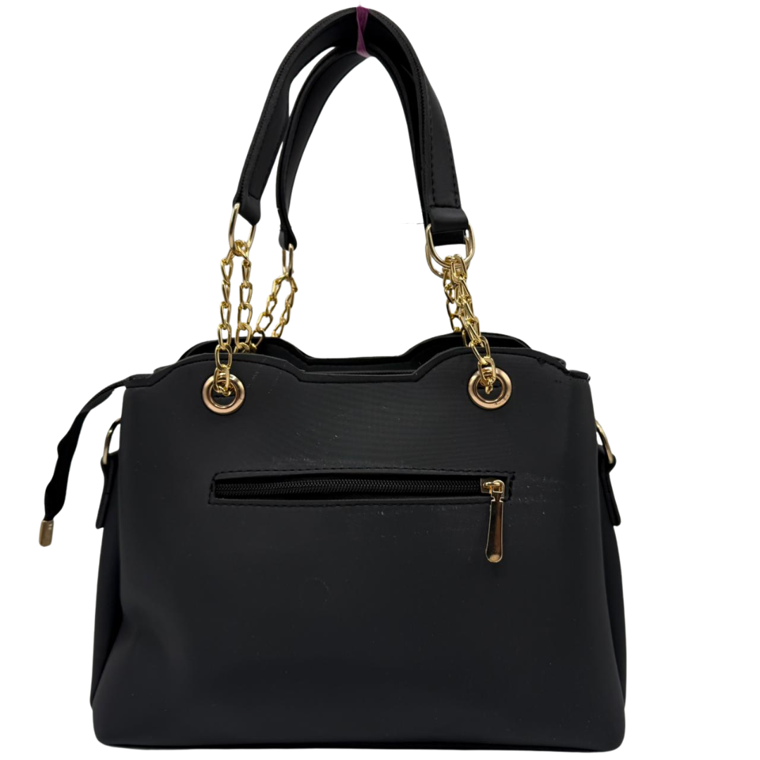 Selfie Girl Handbag with Golden Chain Handles