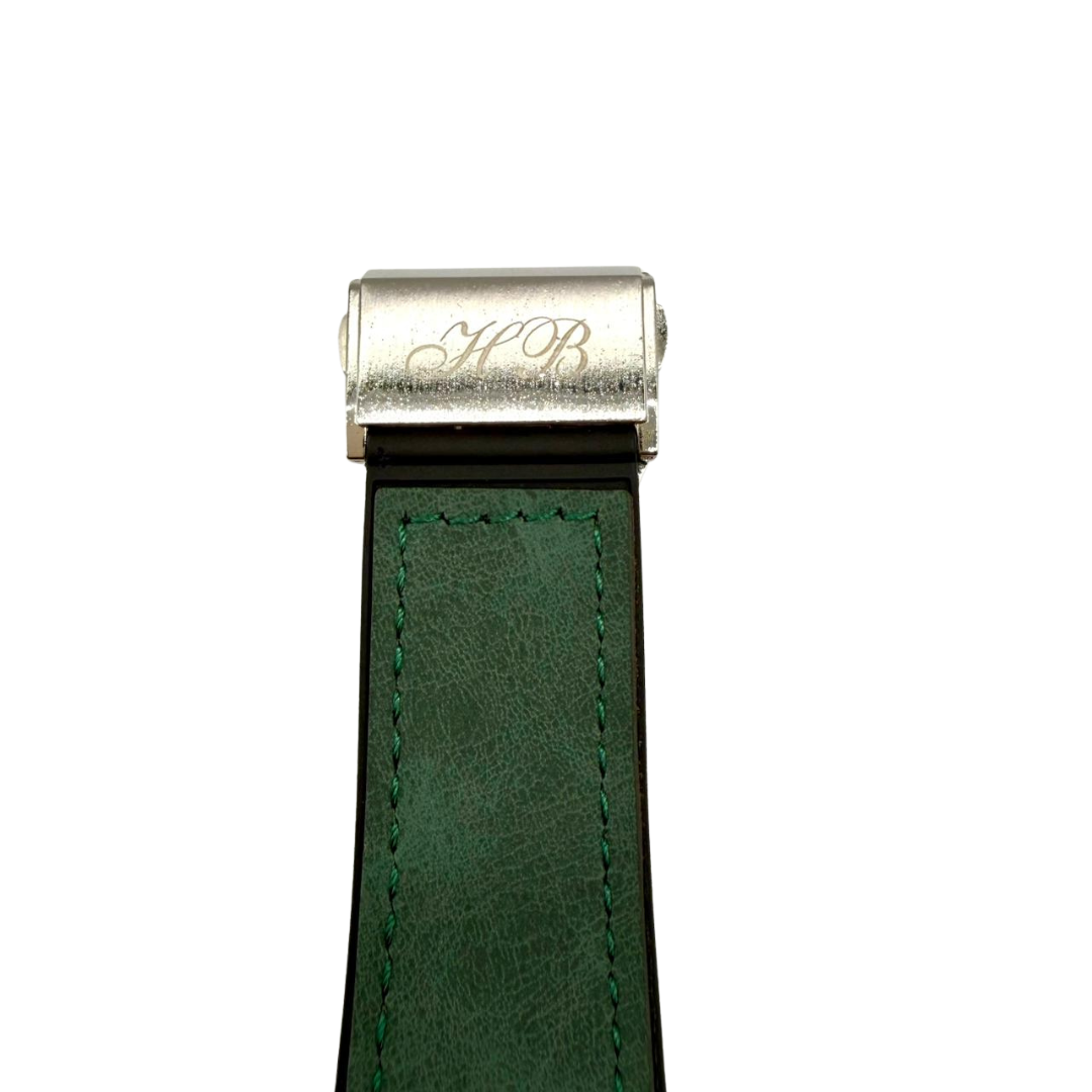 Hublot Green Leather Strap Watch – Luxury Meets Bold Elegance