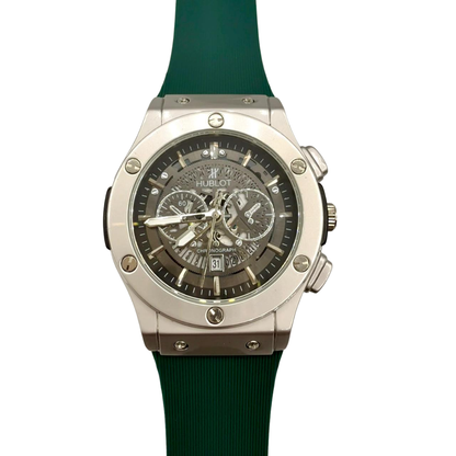 Hublot Green Strap Watch – Bold Style with Modern Luxury
