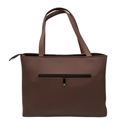 Louis Vuitton-Inspired Mustard & Brown Handbag – Elegant Everyday Tote