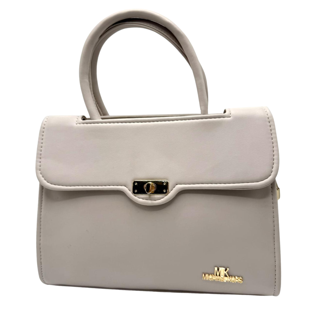 Michael Kors-Inspired Brown Handbag – Classic Style with Golden Touch