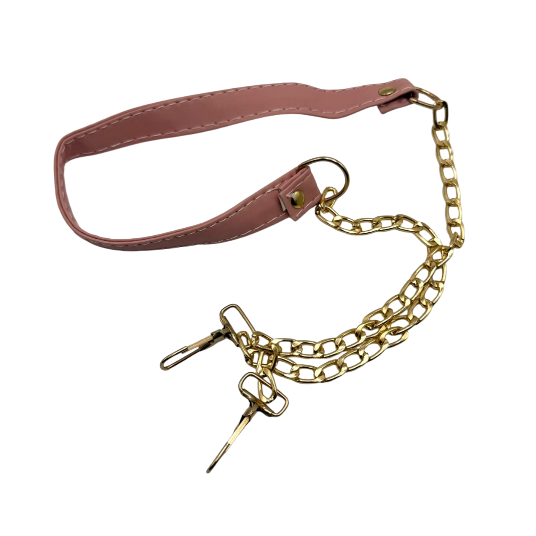 Elegant Dior-Inspired Pink Handbag – Gold Handle Design 1