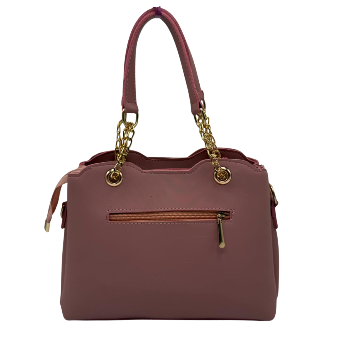 Selfie Girl Handbag with Golden Chain Handles