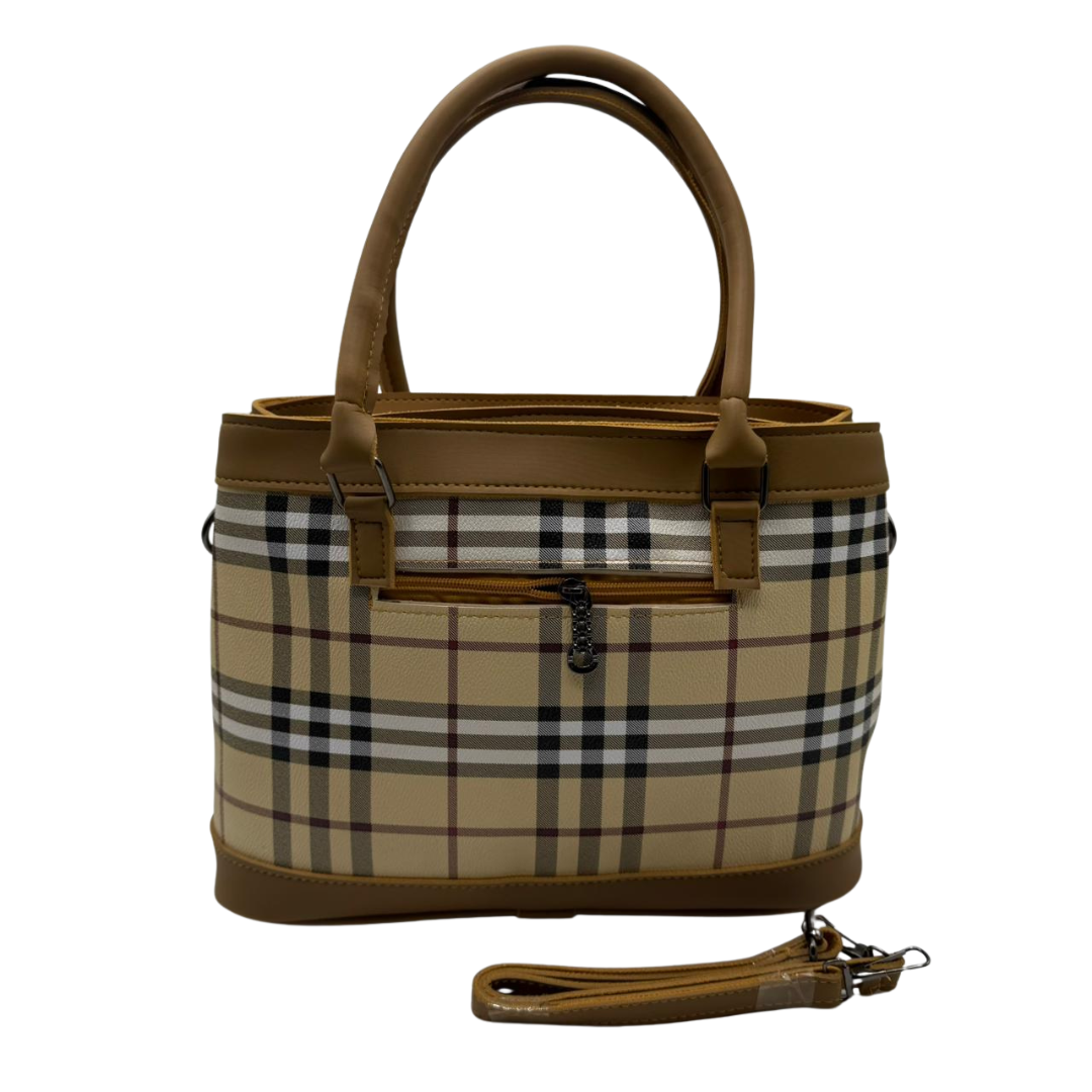 Classic Check Pattern Handbag