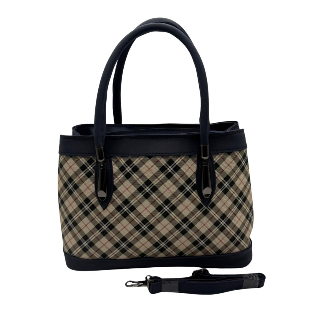 Classic Check Pattern Handbag