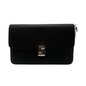 Minimalist Flap Shoulder Crossbody Bag - Black