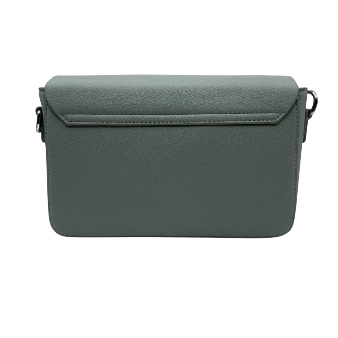 Minimalist Flap Shoulder Crossbody Bag - Green