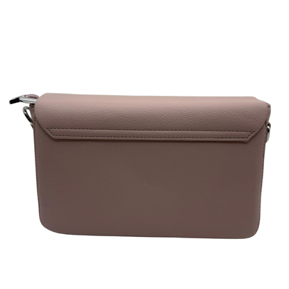 Minimalist Flap Shoulder Crossbody Bag - Pink