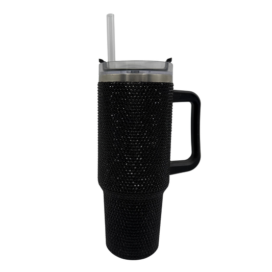 Black Glitter Tumbler