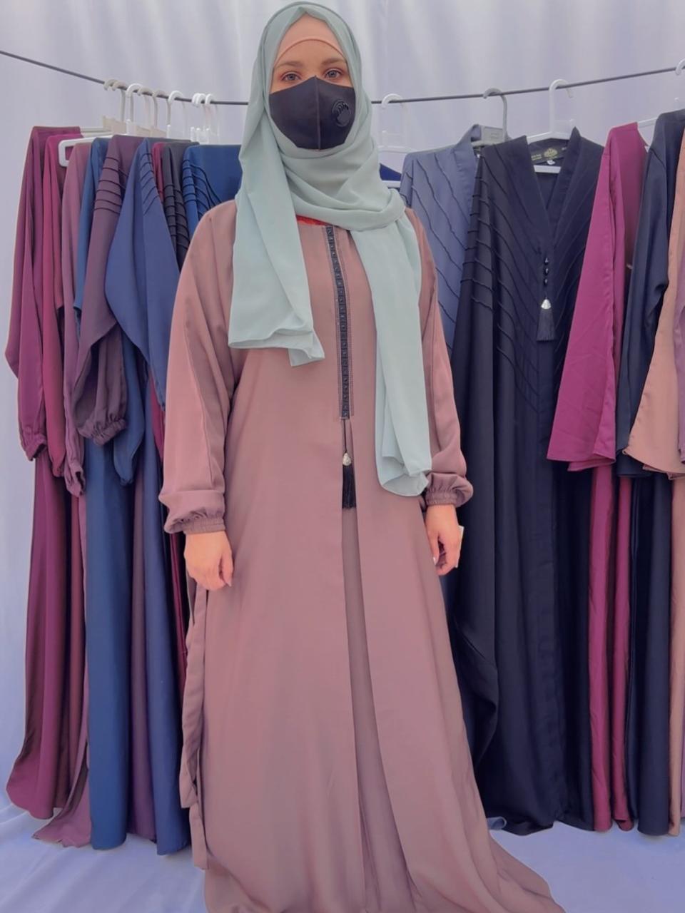 Nida Open Gown Abaya – Elegant Front-Open Style with Modern Modesty