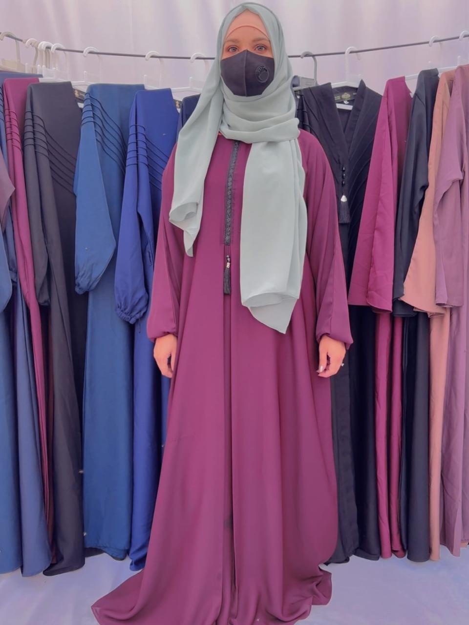 Nida Open Gown Abaya – Elegant Front-Open Style with Modern Modesty