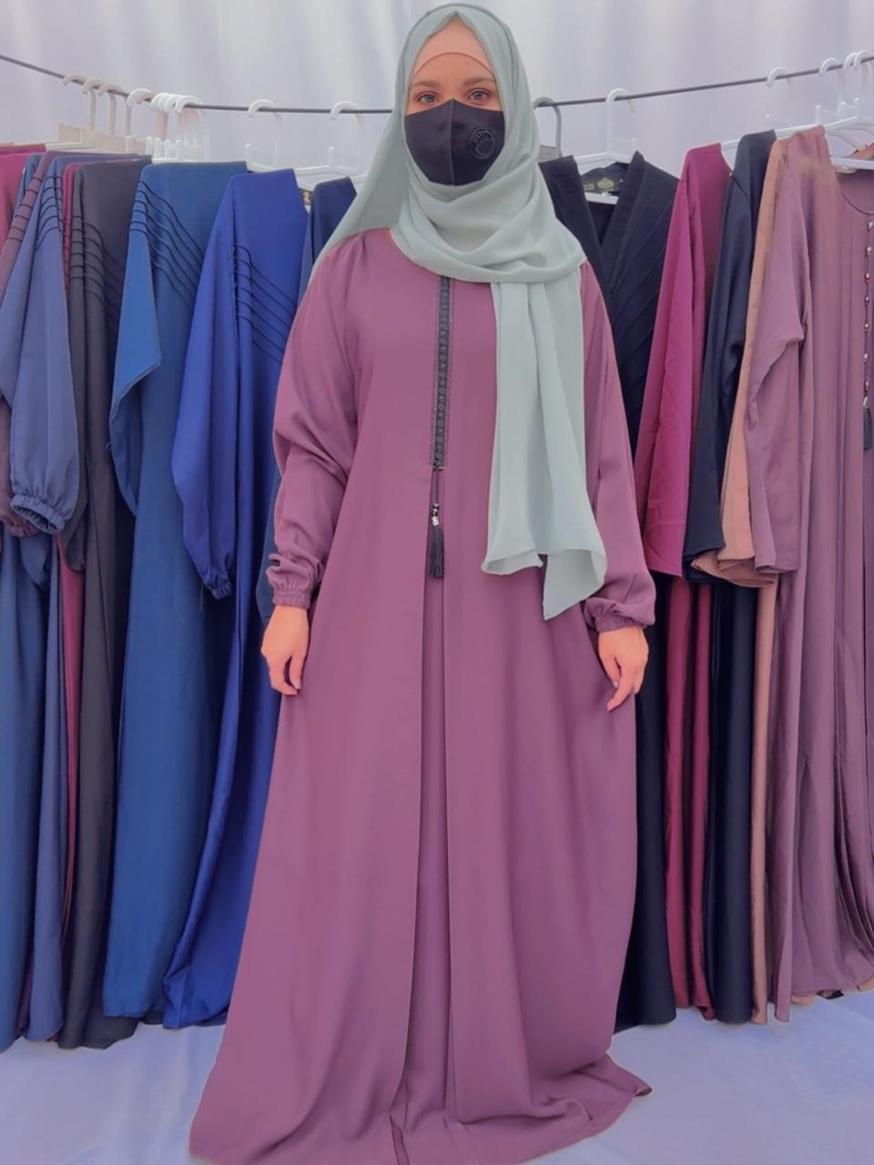 Nida Open Gown Abaya – Elegant Front-Open Style with Modern Modesty