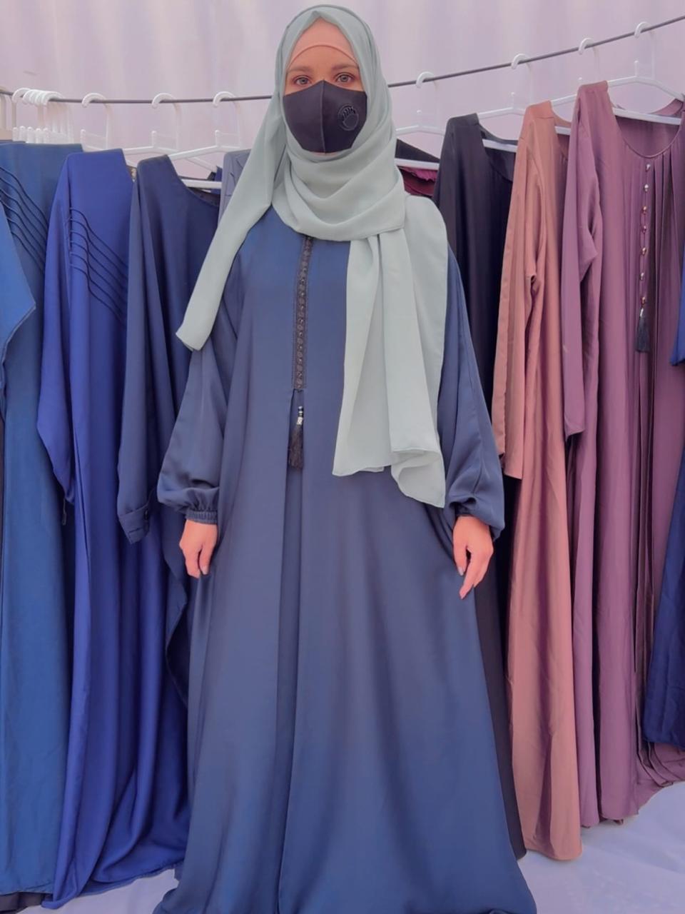 Nida Open Gown Abaya – Elegant Front-Open Style with Modern Modesty