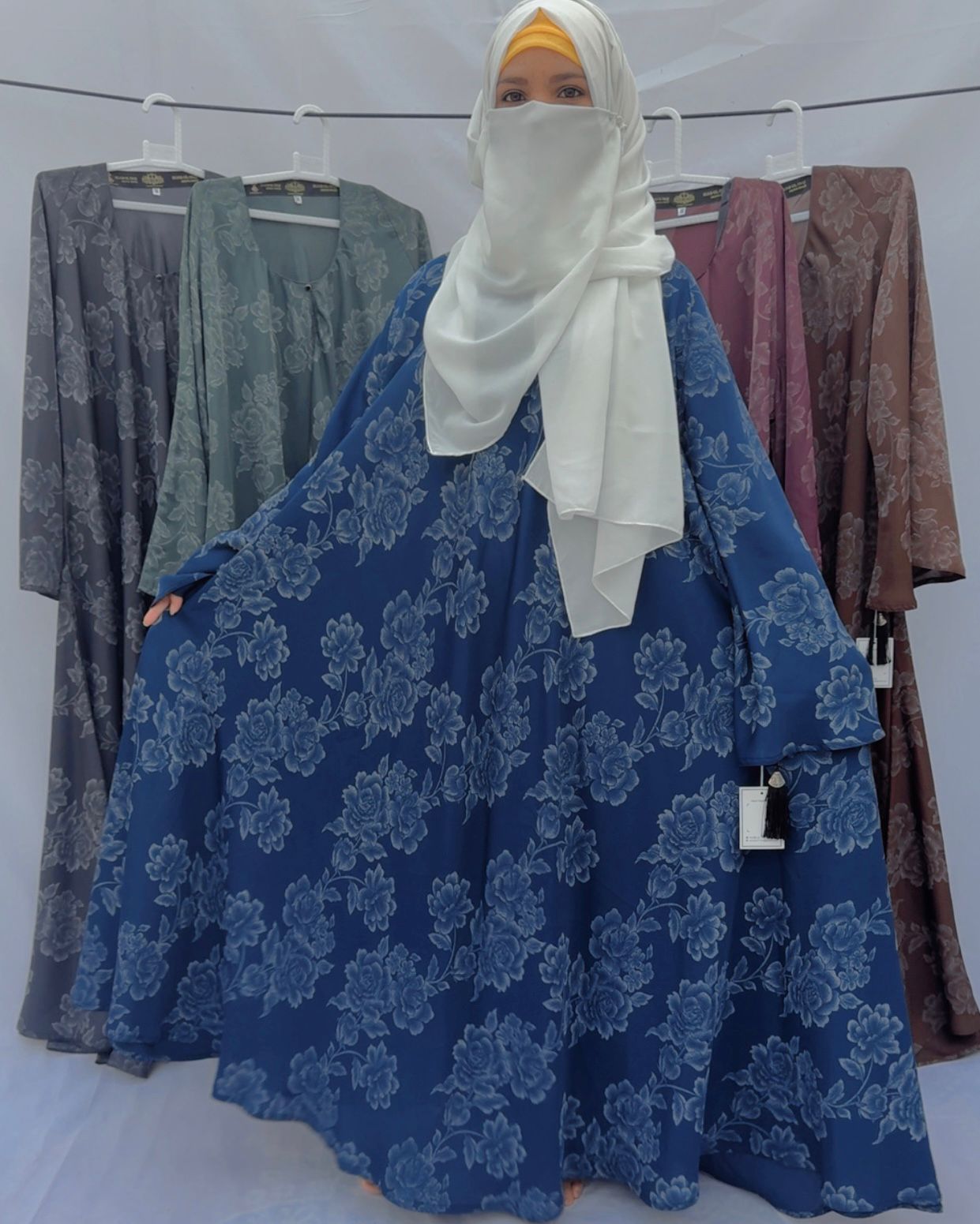 Floral Printed Gown Abaya