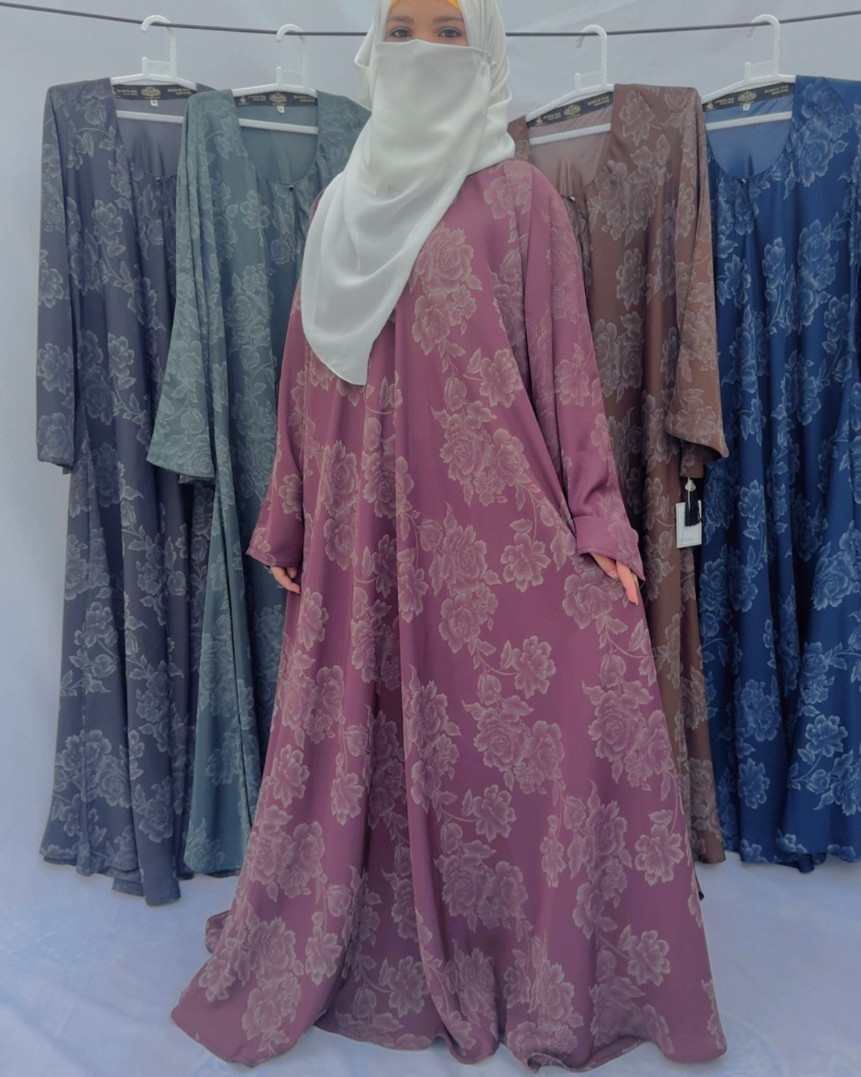 Floral Printed Gown Abaya