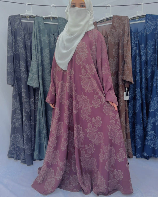 Floral Printed Gown Abaya