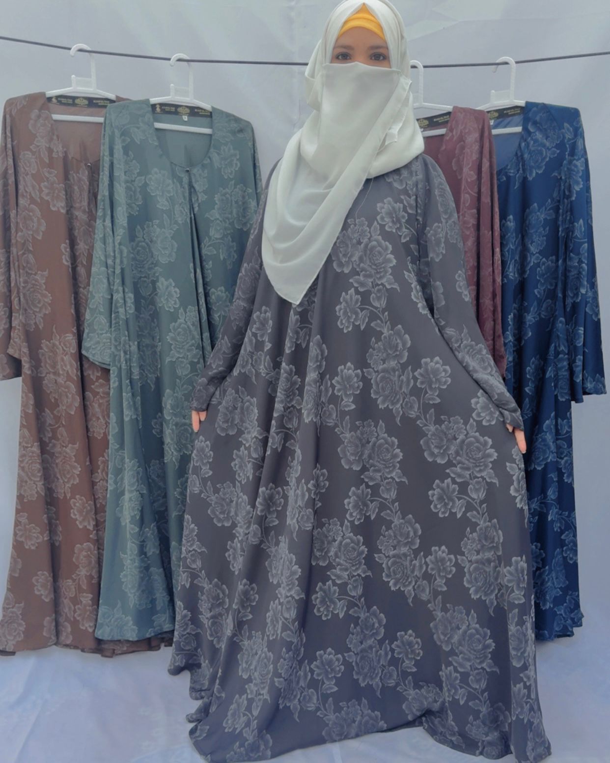 Floral Printed Gown Abaya