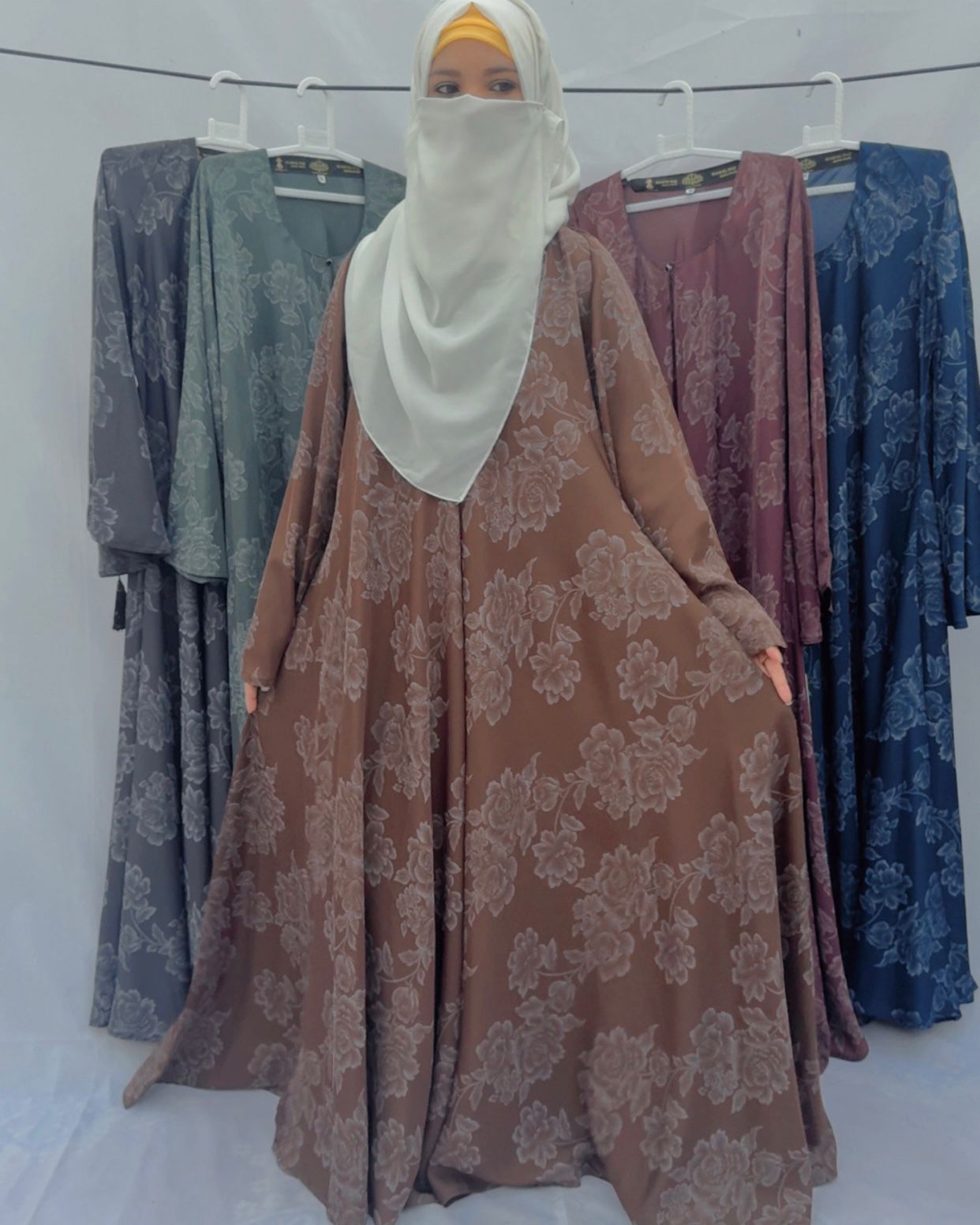 Floral Printed Gown Abaya