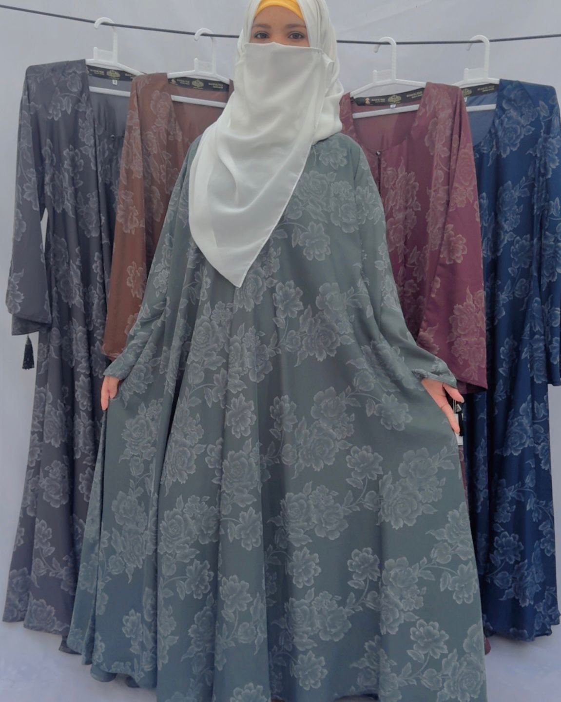 Floral Printed Gown Abaya
