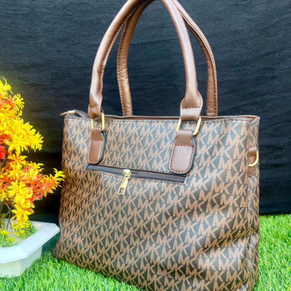 Michael Kors Signature Brown Handbag with Wallet – Premium Replica - Image 2